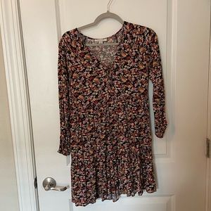 American Eagle Long Sleeve Floral Mini Dress